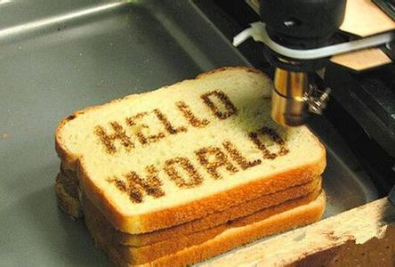 面包、吐司激光雕刻樣品圖